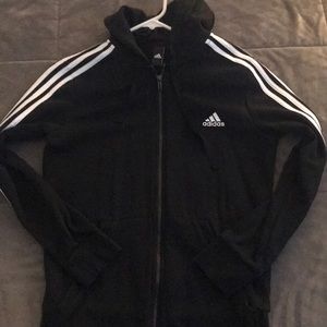 Adidas zip-up hooded sweater!